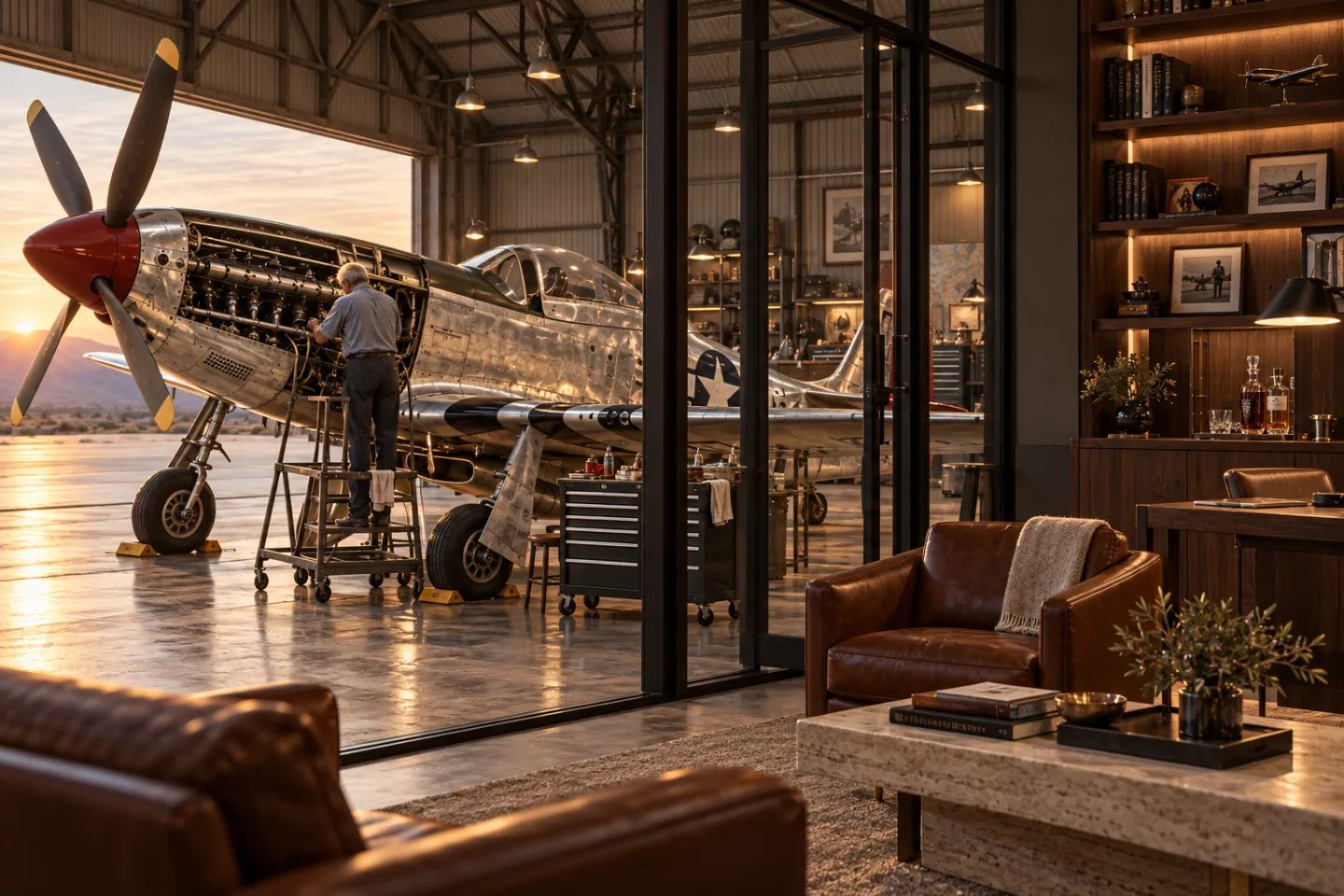 The Aviator’s Hangar design concept
